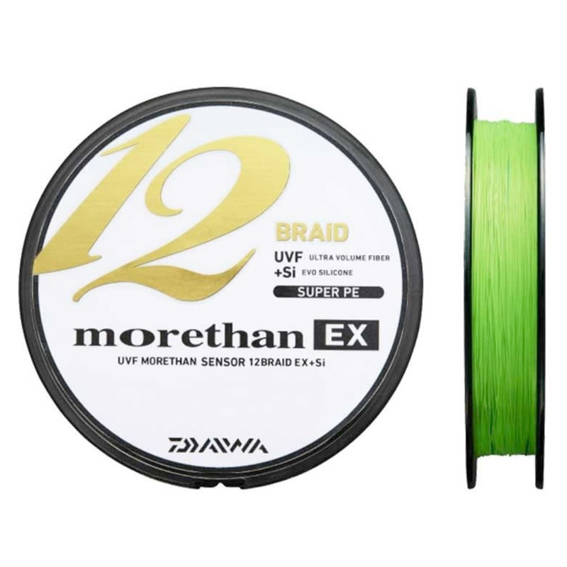 Plecionka Daiwa Morethan 12 EX+Si Lime Green 300m