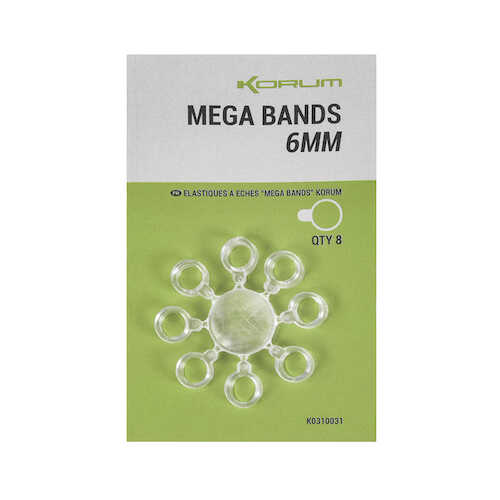 Korum Mega Bands 8mm (8pcs)