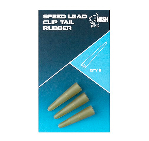 Nash Speed Lead Clip Tail Rubber (10 sztuk) - Camou Green