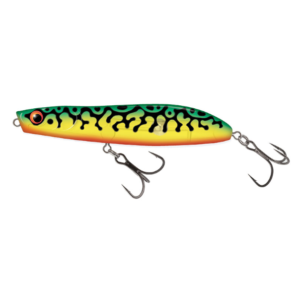 Salmo Rattlin Stick Floating 11cm - Clear Green Tiger
