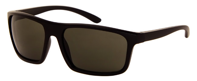 Okulary Przeciwsłoneczne Sport Polarized - Matt Black Frame, Green Lens