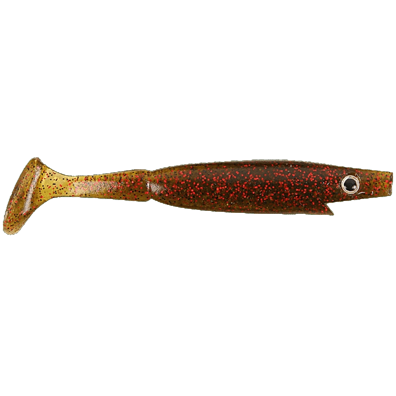 Strike Pro Piglet Shad 10cm 7g (6 sztuk) - Watermelon Red Flake