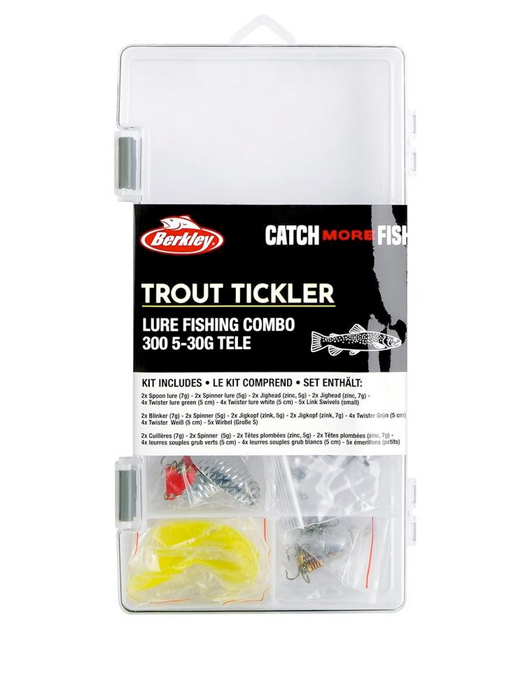Zestaw Berkley CMF Trout Tickler CB Tele 2,10m (5-20g) (z przynętami)