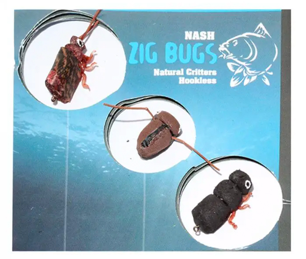 Mega Adventure Carp Box, pełny akcesoriów end-tackle znanych, wysokiej jakości marek! - Nash Zig Bugs Natural Critters