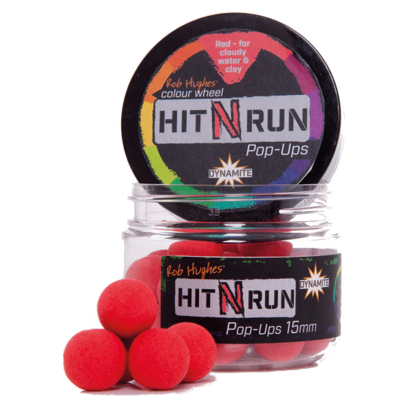 Dynamite Baits Hit N Run Pop Ups (12mm) - Czerwony