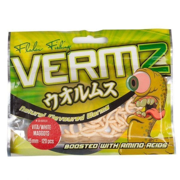 Fladen Vermz Maggots 1,5cm (120 sztuk) - Natural White