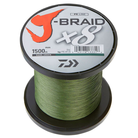 Plecionka Daiwa J-Braid X8 Dark Green 1500m