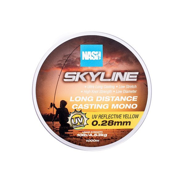 Żyłka Nash TT Highline Mono UV Yellow Nylon (1000m)