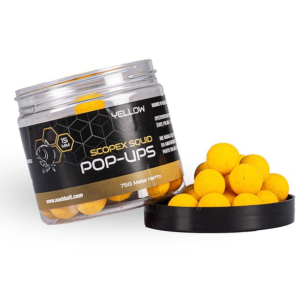 Nash Scopex Squid Pop Ups Yellow (75g)