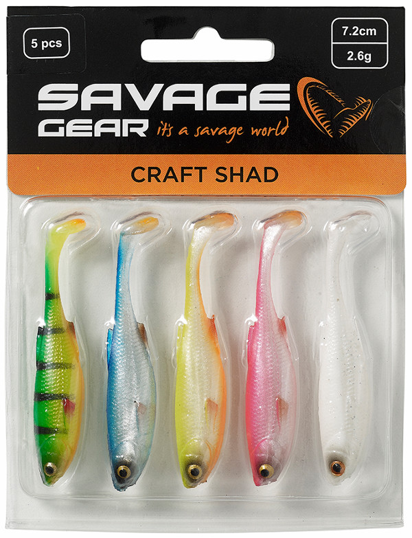 Savage Gear Craft Shad Mix, 5 sztuk! - Dark Water