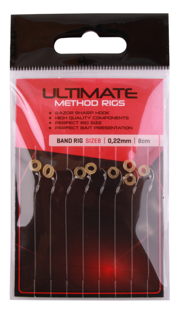 Ultimate Method Hair Rig Baitband size 10 / 0,22mm / 8cm / 8pcs