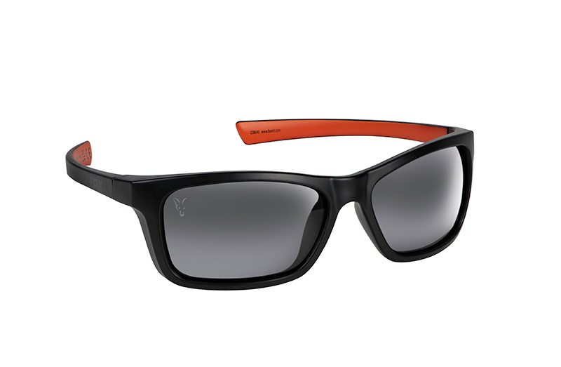 Okulary Fox Collection Wraps - Black/Orange (Soczewki Szare)