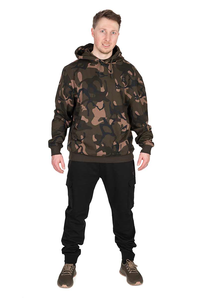 Spodnie Wędkarskie Fox LW Black/Camo Combat Joggers