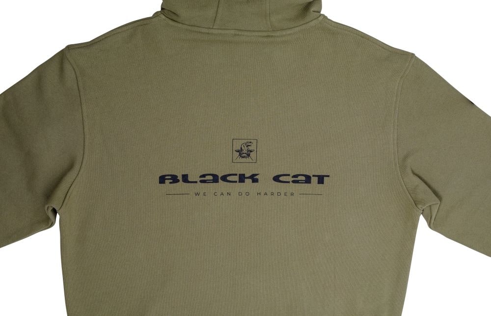 Bluza Wędkarska Black Cat Hoodie Khaki