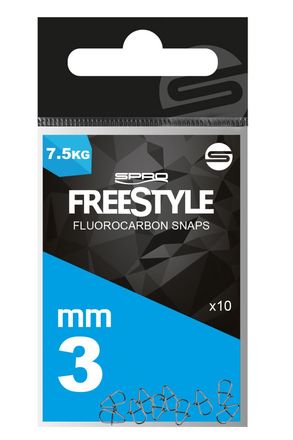 Spro Freestyle Reload Stainless Fluorocarbon Snaps (10 sztuk)
