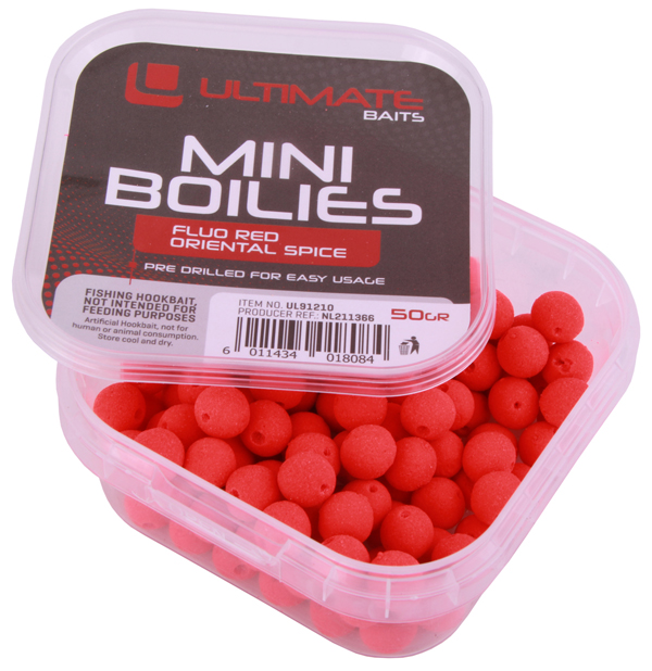 Ultimate Baits Pre-drilled Mini Boilies 9mm