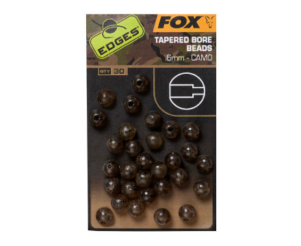 Fox Edges Camo Tapered Bore Bead 30 sztuk - 6mm