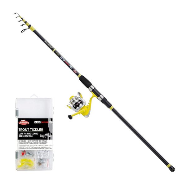 Zestaw Berkley CMF Trout Tickler CB Tele 2,10m (5-20g) (z przynętami)