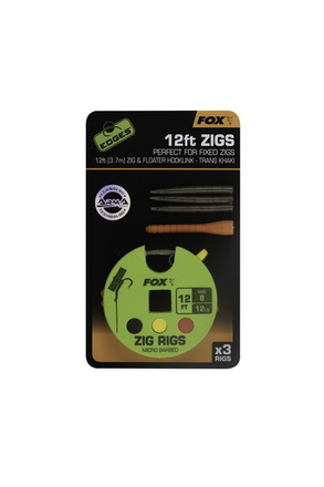 Fox Edges Zig Rig 12lb Size 8 (3 sztuki)