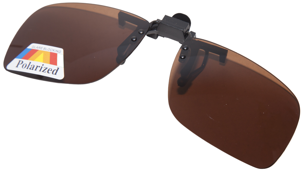 Ultimate Clip On Sunglasses - Brązowy