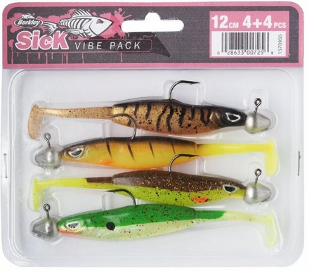 Berkley Sick Vibe Pre-Rigged Softbait 12cm (4 sztuki)