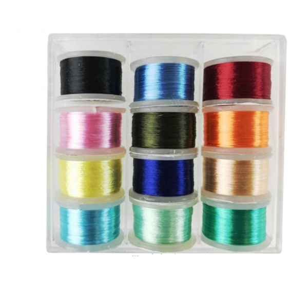 Koplo Fly Tying Floss Line Box (12 rolls)