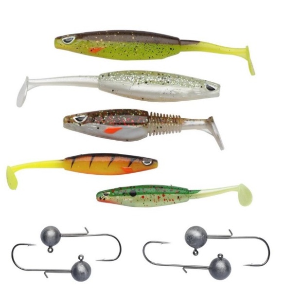 Berkley Sick Pack Zander Softbait Kit (9pcs)