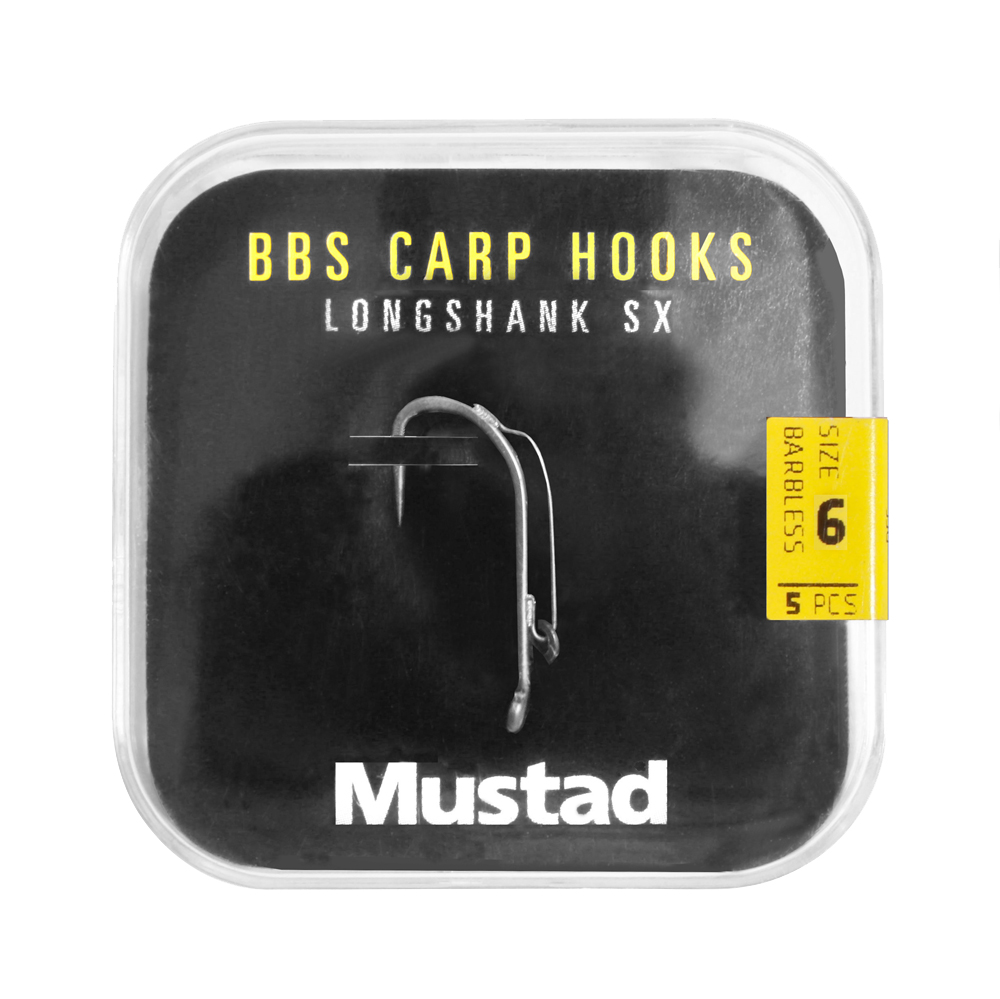 Haczyki Karpiowe Mustad Long Shank 40 Carp Hooks Pack (6 packages + Multi Box)