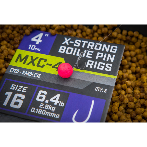 Matrix MXC-4 X-Strong Boilie Pin 4" (10cm) Barbless (8pcs)