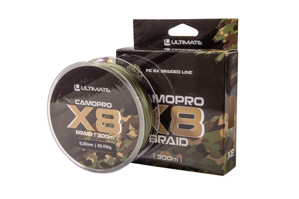 Plecionka Karpiowa Ultimate Camopro X8 Braid (300m)