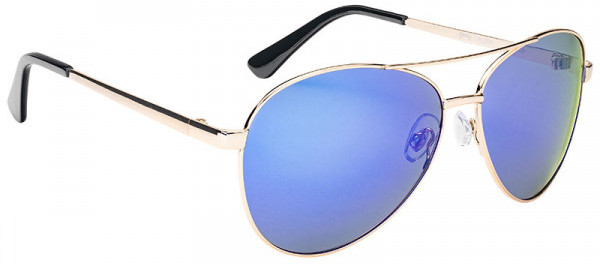 Okulary Przeciwsłoneczne Strike King SK Plus - Flyer Shiny Gold Frame / Multi Layer White Blue Mirror Gray Base