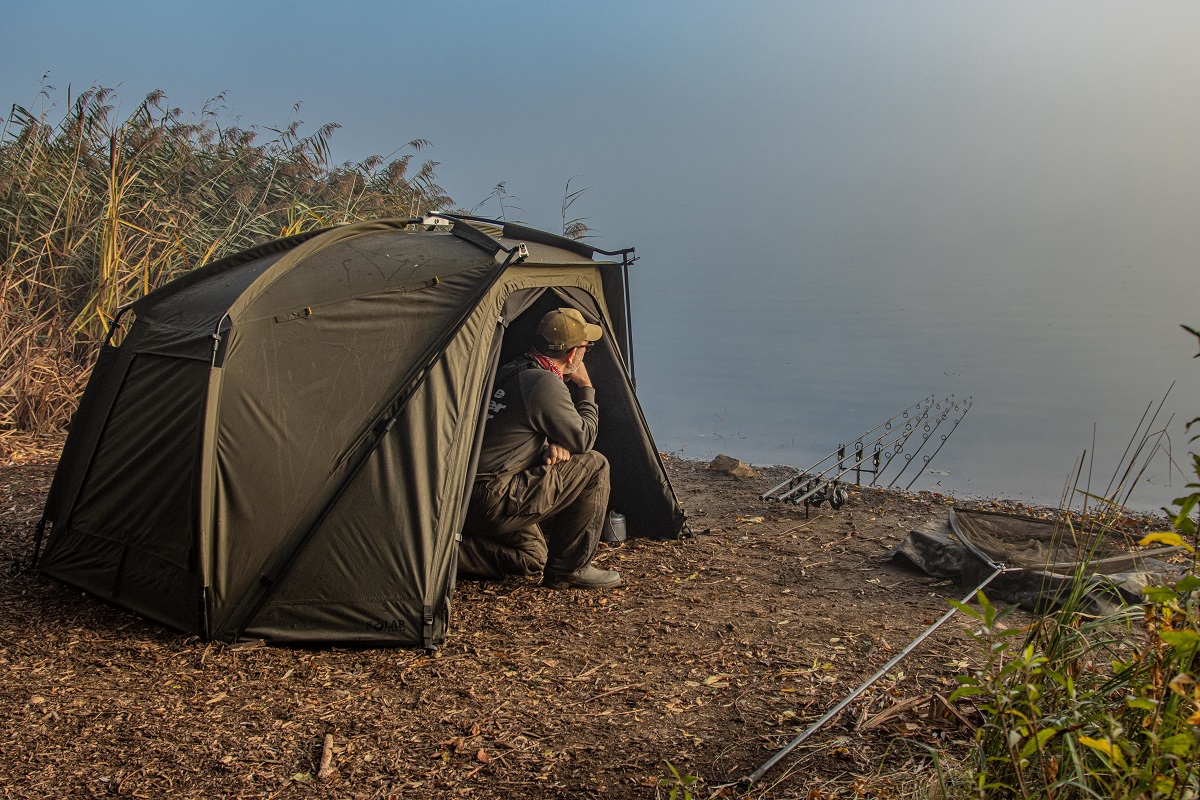 Solar SP Uni Spider Bivvy Bundle (Namiot z Panelem Przednim i Podłogą na Zamek)