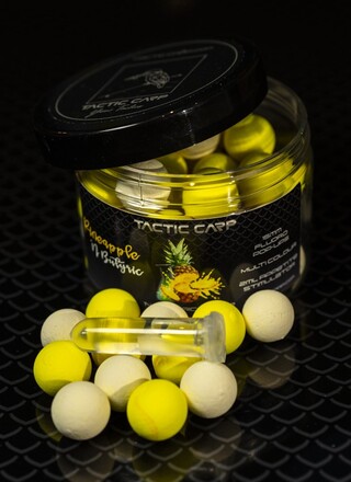 Tactic Carp Pineapple 'n Butric Pop Ups 15mm (w zestawie stymulator apetytu)