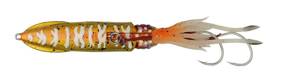 Przynęta Morska Savage Gear Swim Squid Inchiku 10.3cm (180g) - Orange Gold Glow