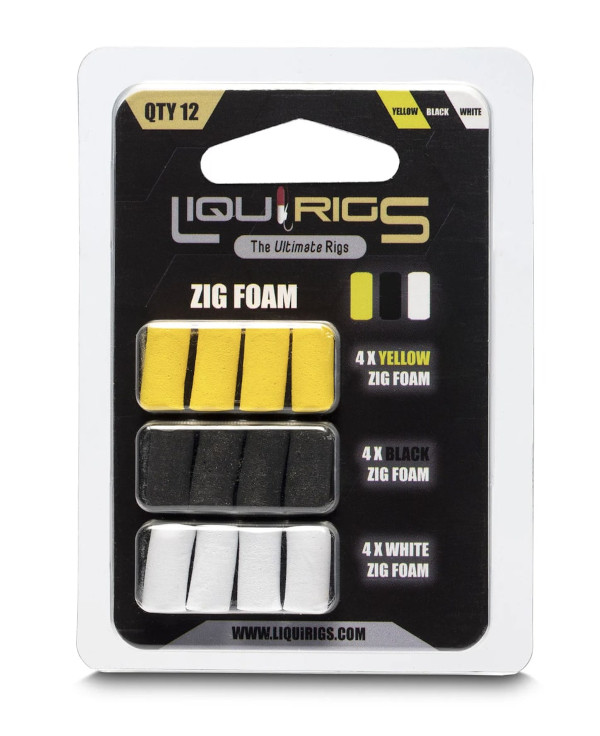 Liquirigs Liquid Zig Foam (12 sztuk) - Black/Yellow/White