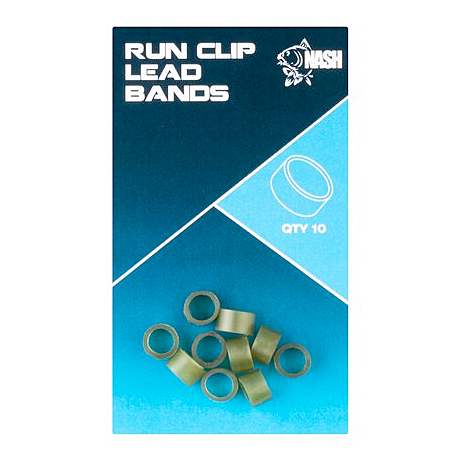 Nash Run Lead Clip Band (10 sztuk) - Camou Green