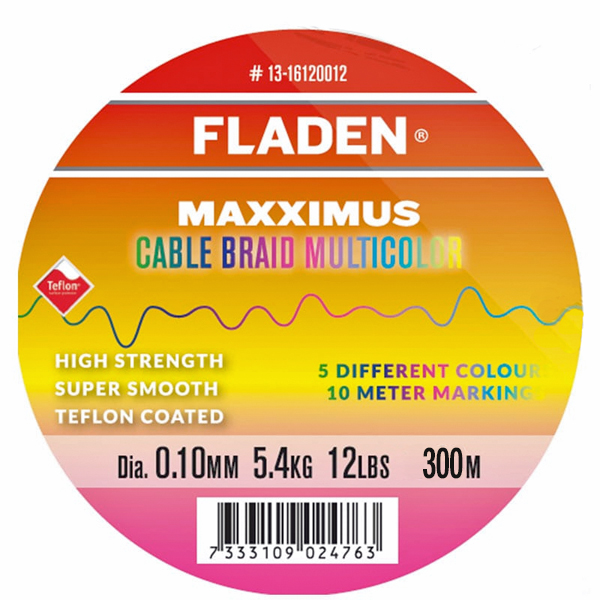 Fladen Maxximus Cable Braid Multicolor - 300 meter