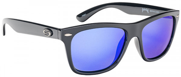 Okulary Przeciwsłoneczne Strike King SK Plus - Cash Shiny Black Frame / Multi Layer White Blue Mirror Gray Base