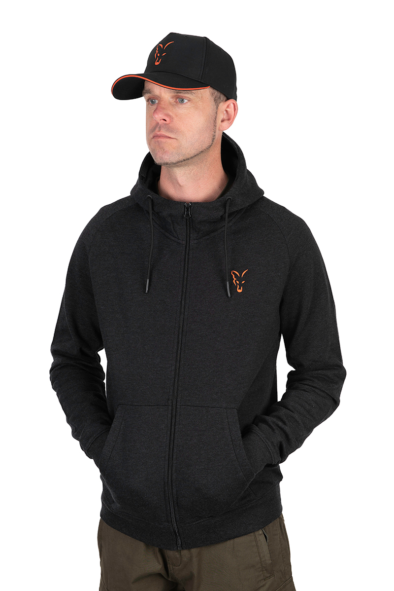 Bluza Wędkarska Fox Collection LW Hoody Black & Orange