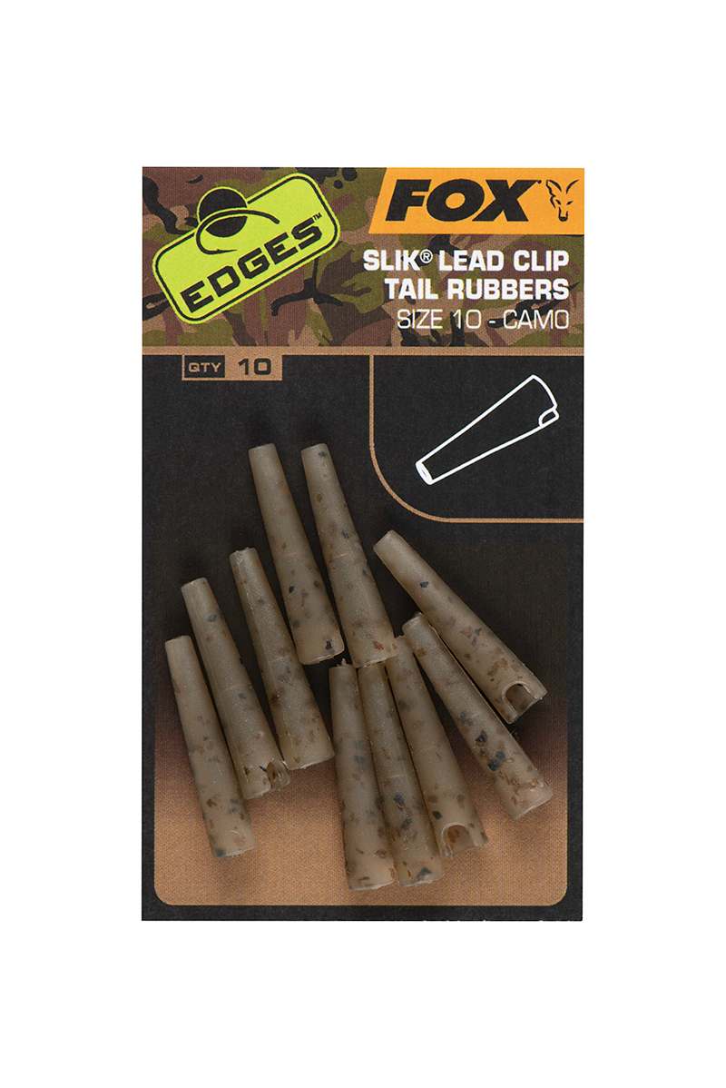 Fox Edges Camo Silk Lead Clip Tail Rubbers Rozmiar 10 (10 sztuk)