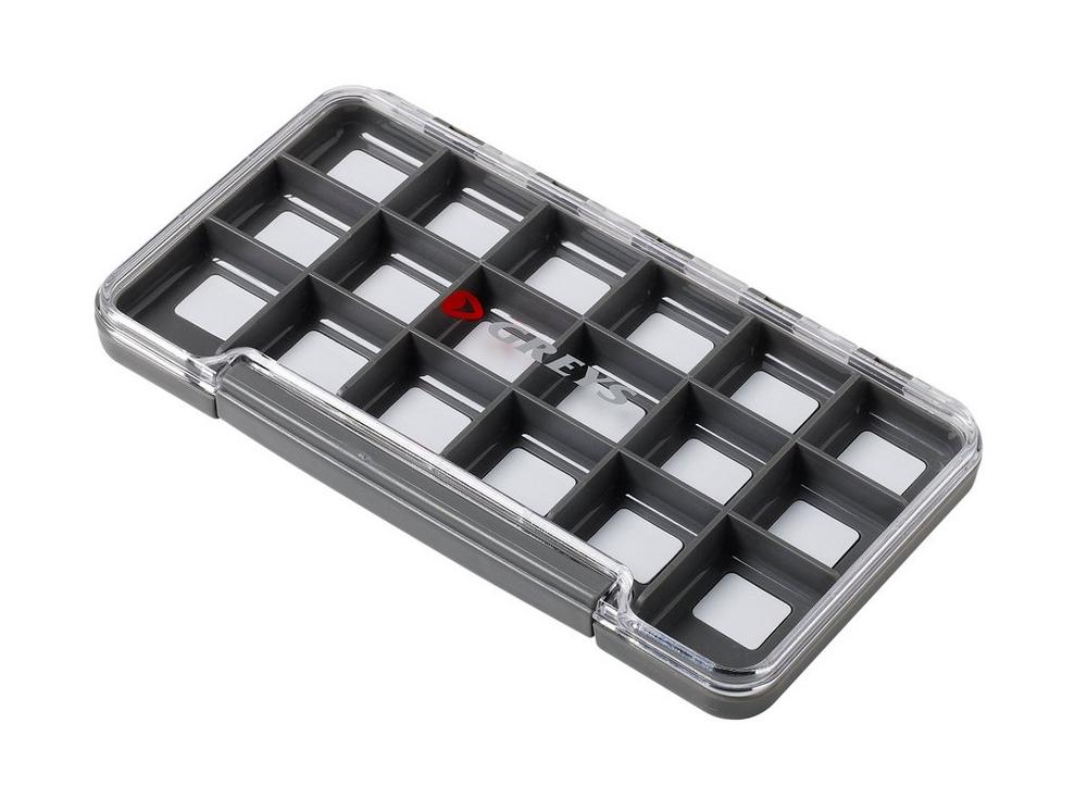 Greys Slim Waterproof Fly Box Tacklebox - 18 Przedziałów