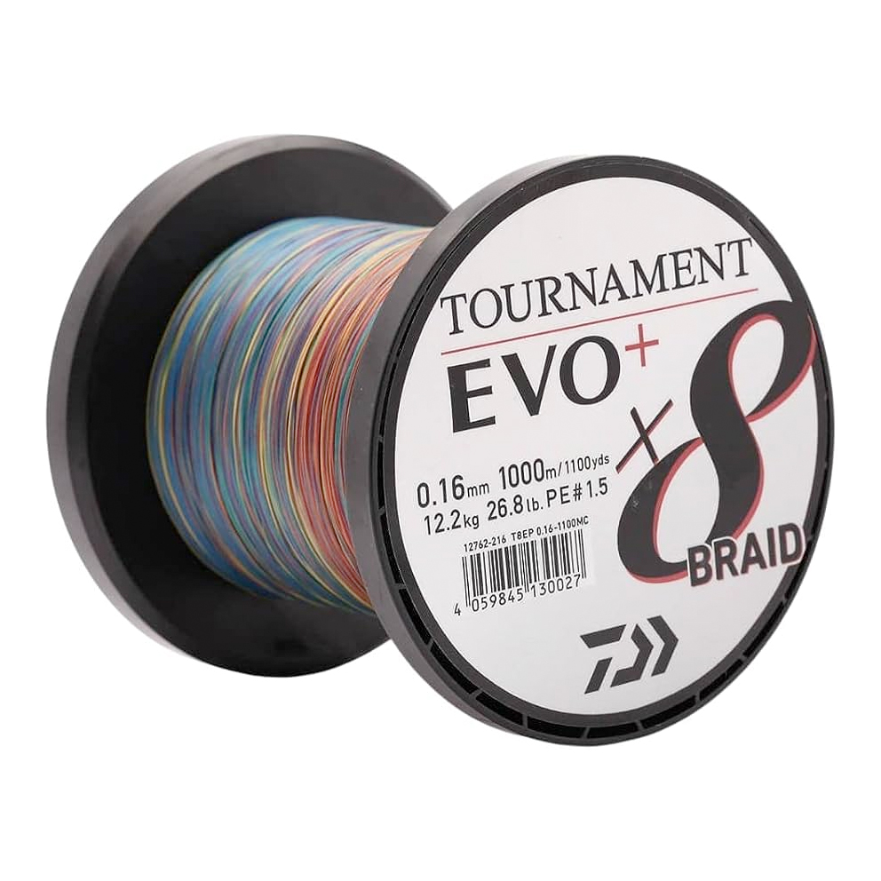 Plecionka Daiwa Tournament x8 EVO+ Multi Colour 1000m