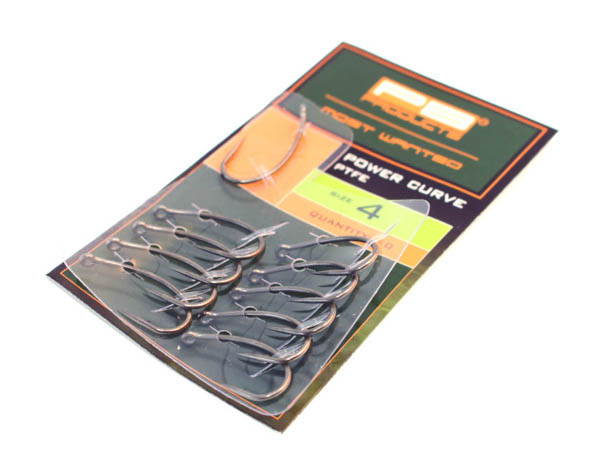 PB Products Power Curve Hook PTFE Barbed (10 sztuk)