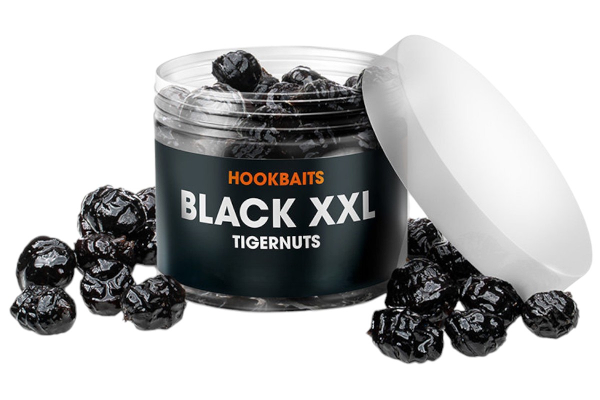 Orzechy Tygrysie Tijgernotenkopen XXL Hookbaits (100g) - Zwart