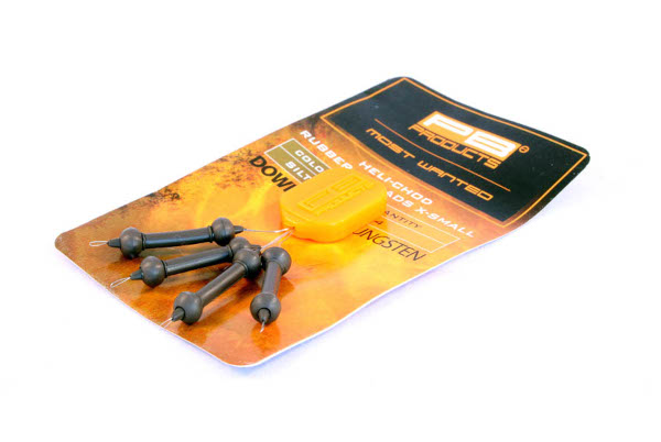 PB Products Downforce Tungsten X-Small Heli-Chod Rubber & Beads (4 sztuki) - Silt