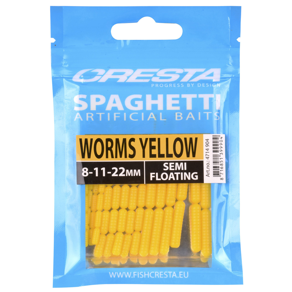 Cresta Spaghetti Worms - Yellow