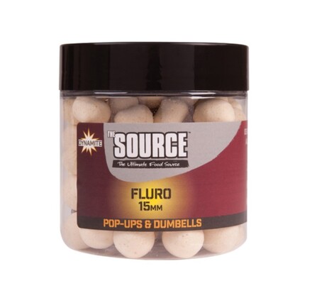 Pop-Up Dynamite Baits The Source White Fluoro (20mm)