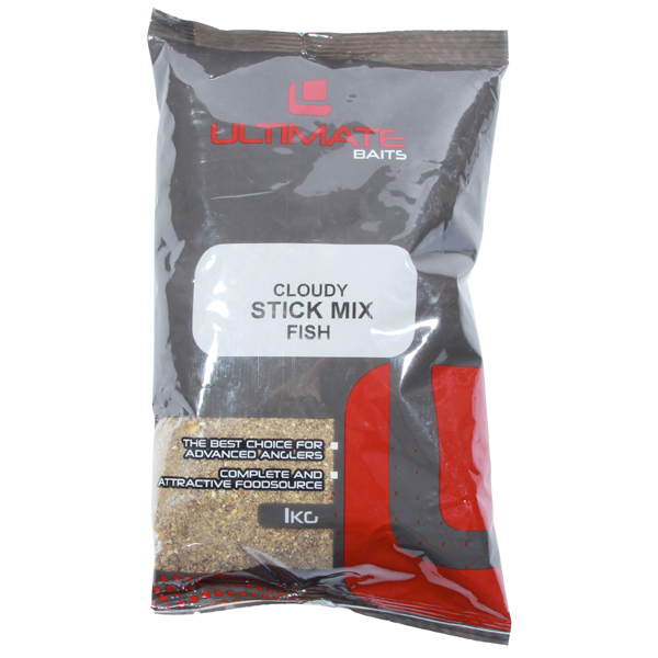 Pudełko Carp Tacklebox, pełne topowych akcesoriów karpiowych! - Ultimate Baits Cloudy Stick Mix Fish 1kg