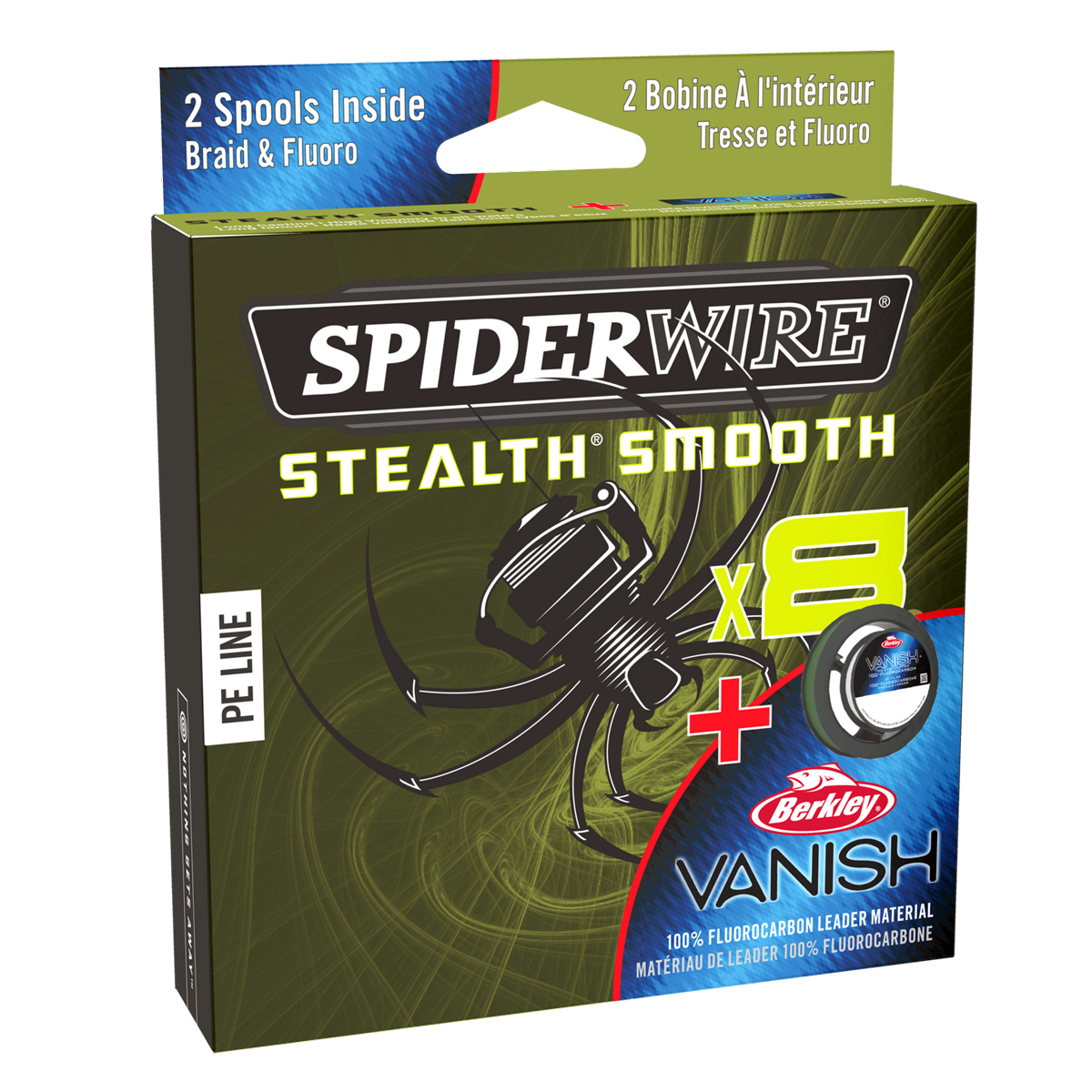 SpiderWire Stealth Smooth 8 and Berkley FC Duo Spool