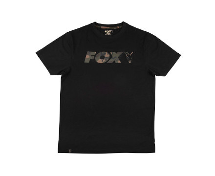 Fox Black  / Camo Raglan T-shirt